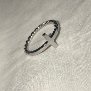 Silver Cross Ring